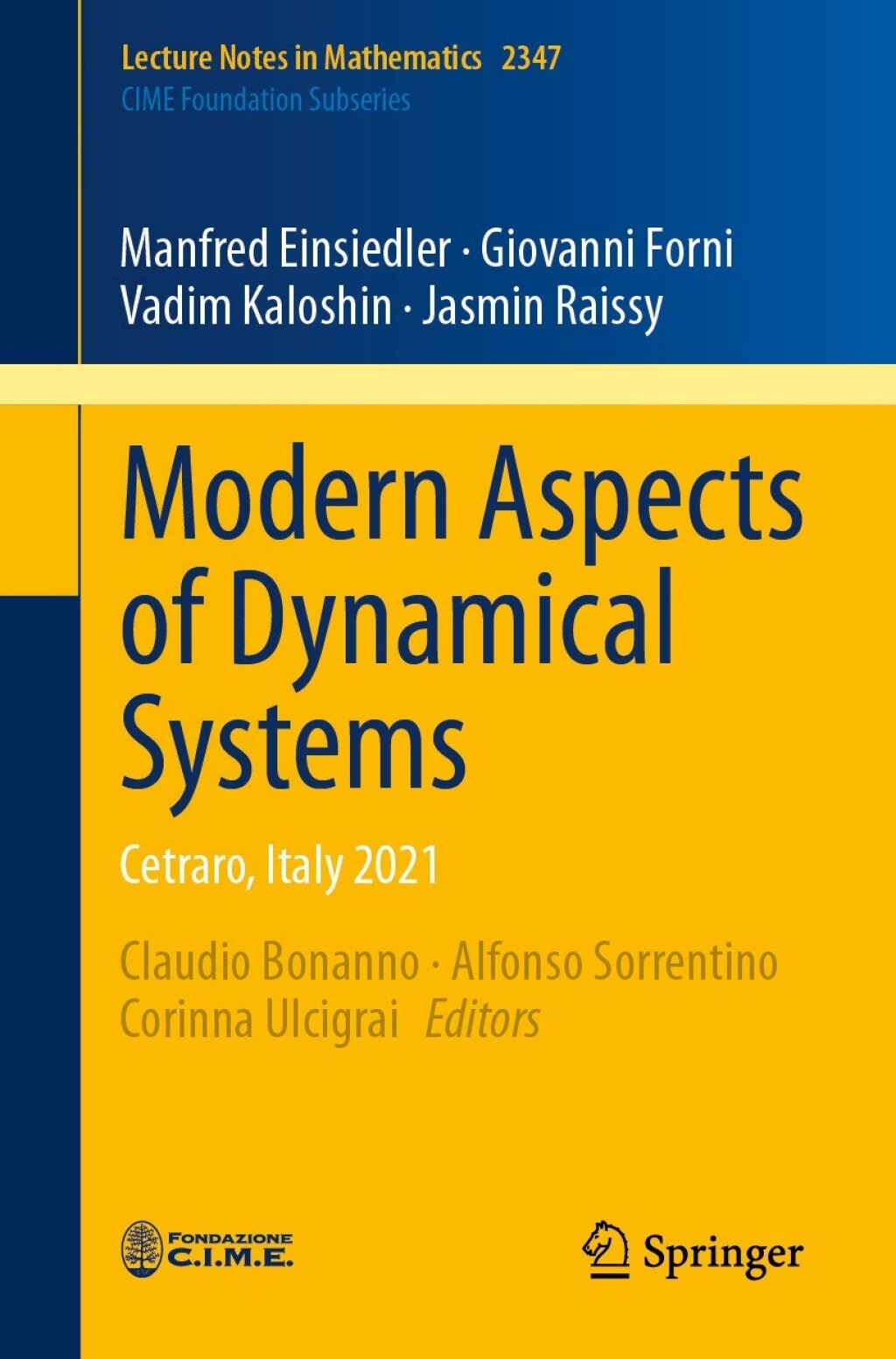Modern Aspects of Dynamical Systems Cetraro, Italy 2021  â€“ PDF/EPUB Version Downloadable