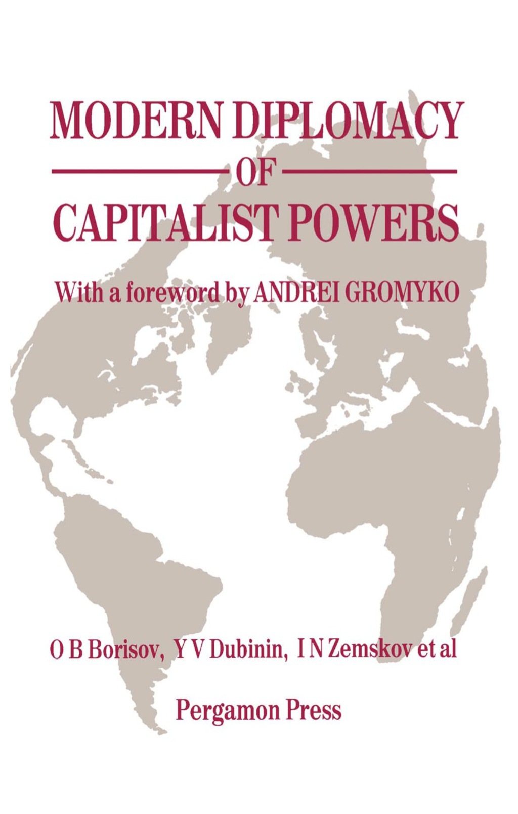 Modern Diplomacy of Capitalist Powers  â€“ PDF/EPUB Version Downloadable