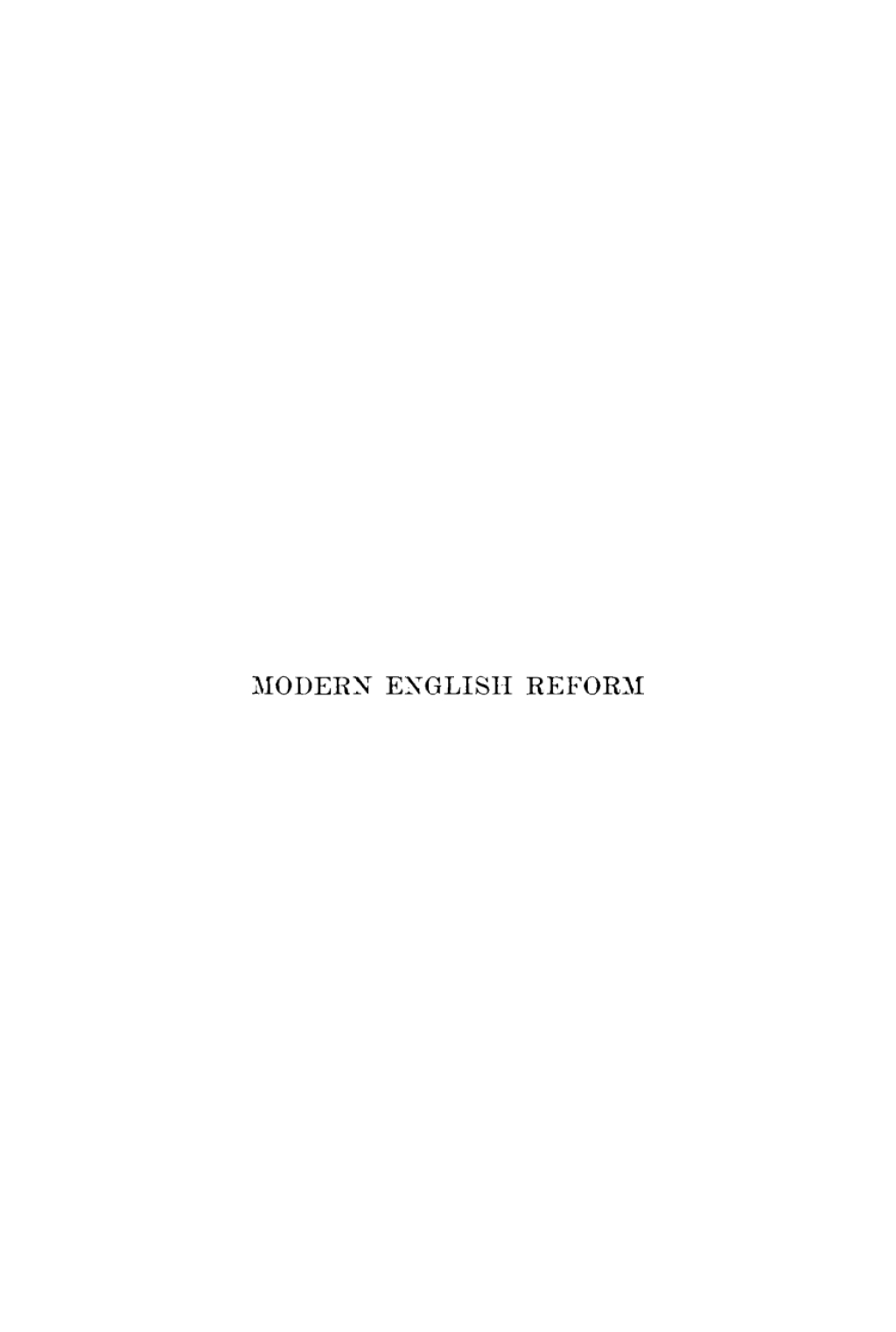 Modern English Reform From Individualism to Socialism  â€“ PDF/EPUB Version Downloadable