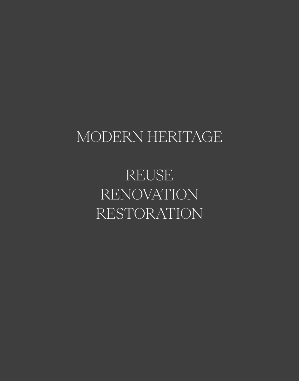 Modern Heritage Reuse. Renovation. Restoration 1st Edition â€“ PDF/EPUB Version Downloadable