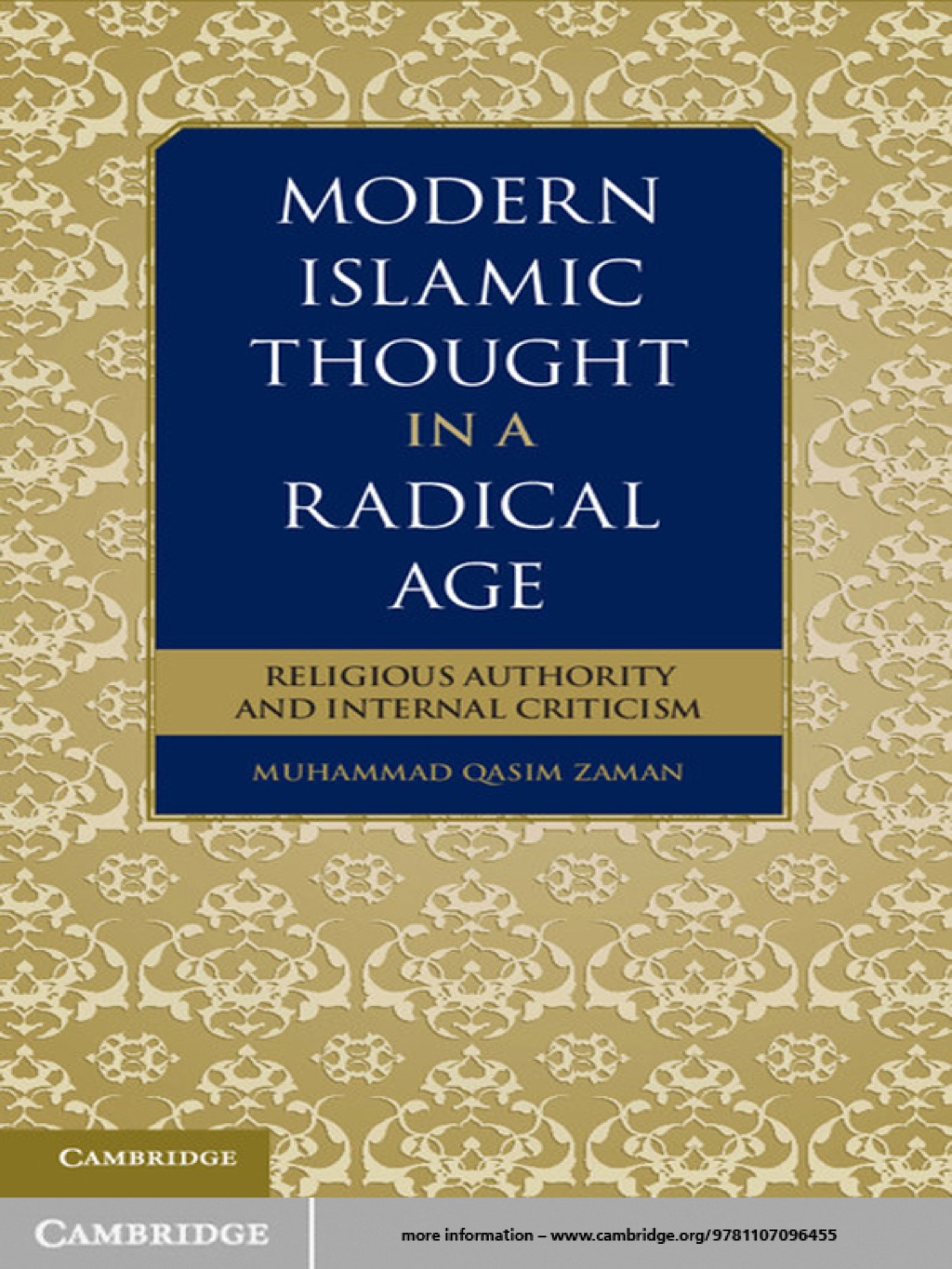 Modern Islamic Thought in a Radical Age Religious Authority and Internal Criticism 1st Edition â€“ PDF/EPUB Version Downloadable