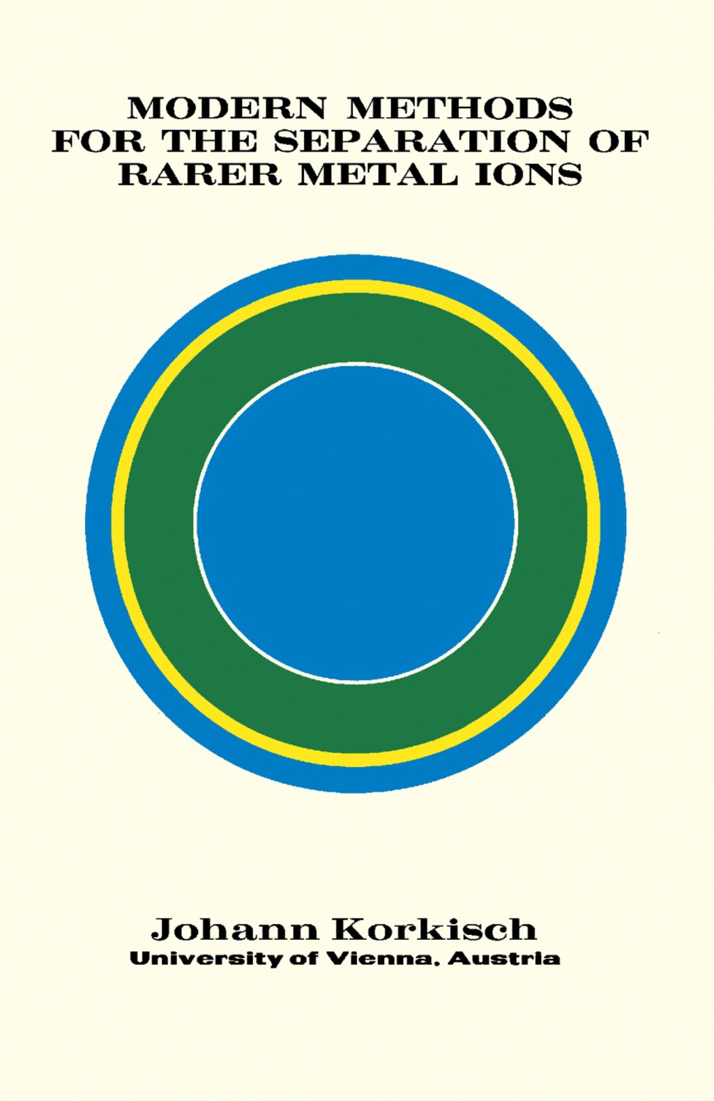 Modern Methods for the Separation of Rarer Metal Ions  â€“ PDF/EPUB Version Downloadable