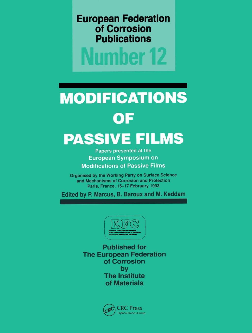 Modifications of Passive Films 1st Edition â€“ PDF/EPUB Version Downloadable