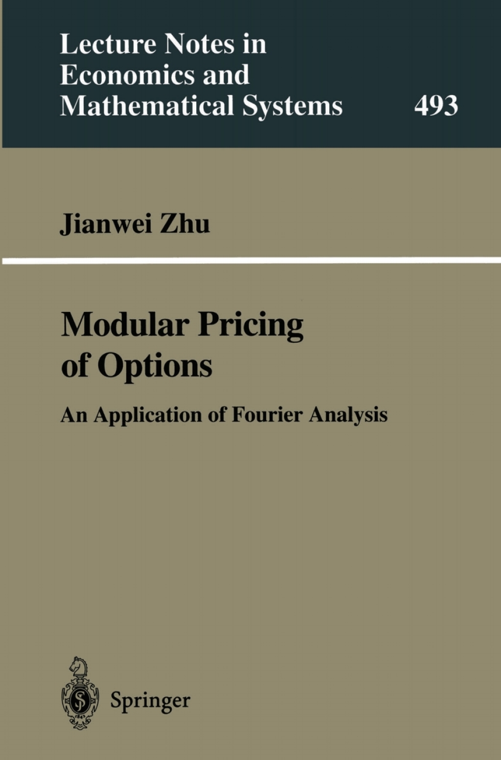 Modular Pricing of Options An Application of Fourier Analysis  â€“ PDF/EPUB Version Downloadable