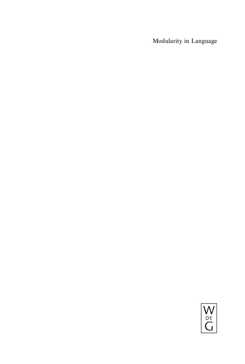 Modularity in Language Constructional and Categorial Mismatch in Syntax and Semantics 1st Edition â€“ PDF/EPUB Version Downloadable