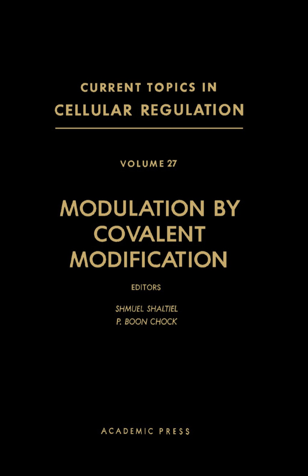 Modulation by Covalent Modification  â€“ PDF/EPUB Version Downloadable