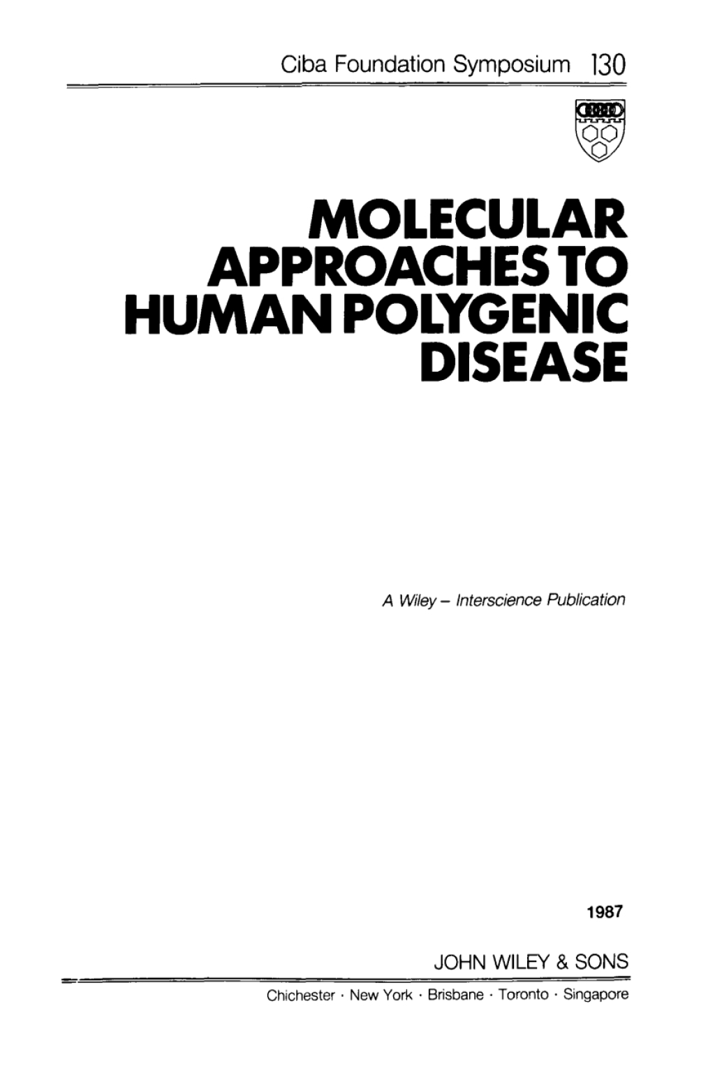 Molecular Approaches to Human Polygenic Disease 1st Edition â€“ PDF/EPUB Version Downloadable