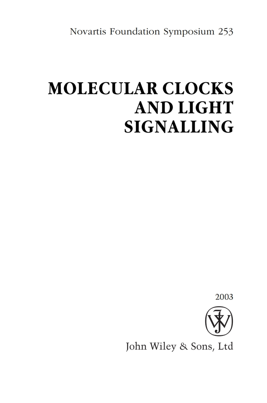 Molecular Clocks and Light Signalling 1st Edition â€“ PDF/EPUB Version Downloadable