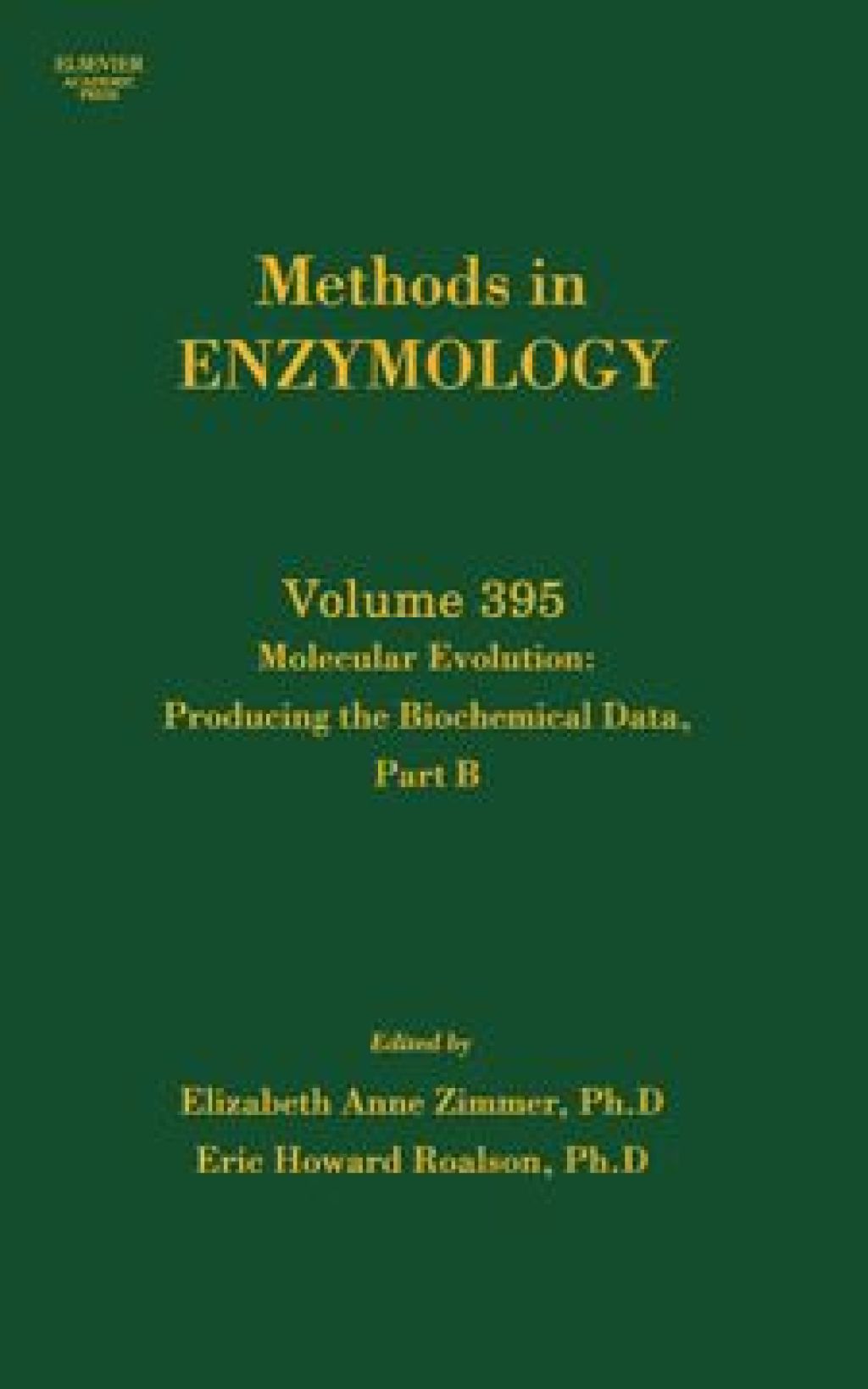 Molecular Evolution, Producing the Biochemical Data, Part B  â€“ PDF/EPUB Version Downloadable