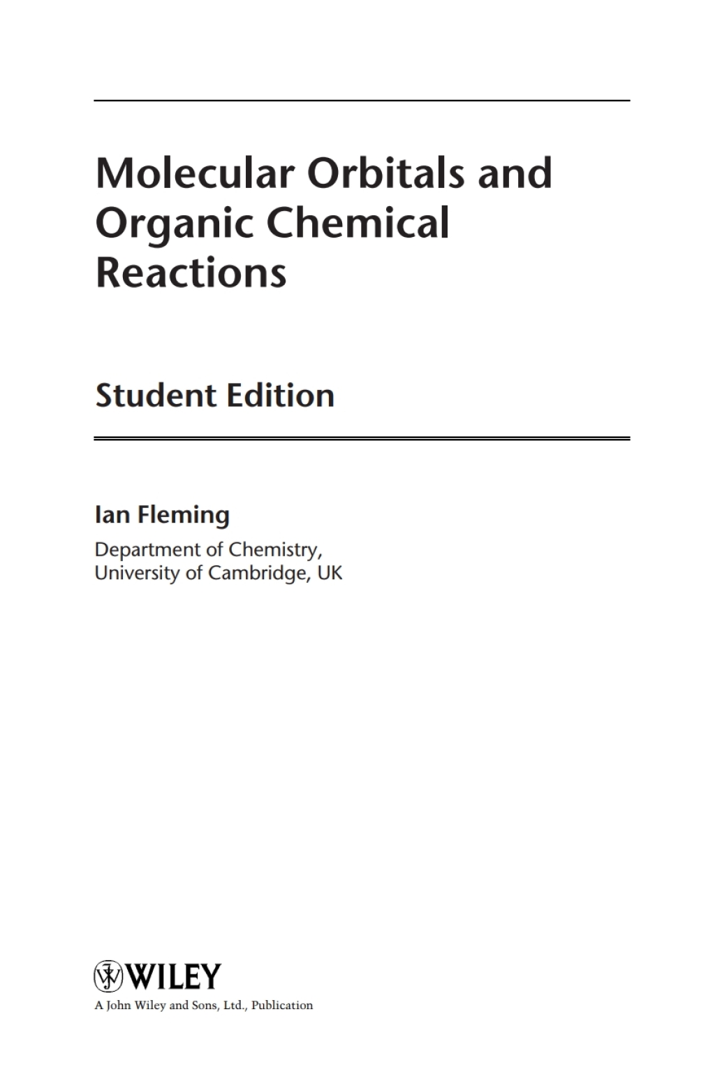 Molecular Orbitals and Organic Chemical Reactions 1st Edition â€“ PDF/EPUB Version Downloadable