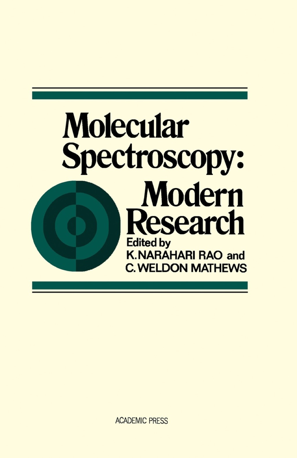 Molecular Spectroscopy: Modern Research 1st Edition â€“ PDF/EPUB Version Downloadable