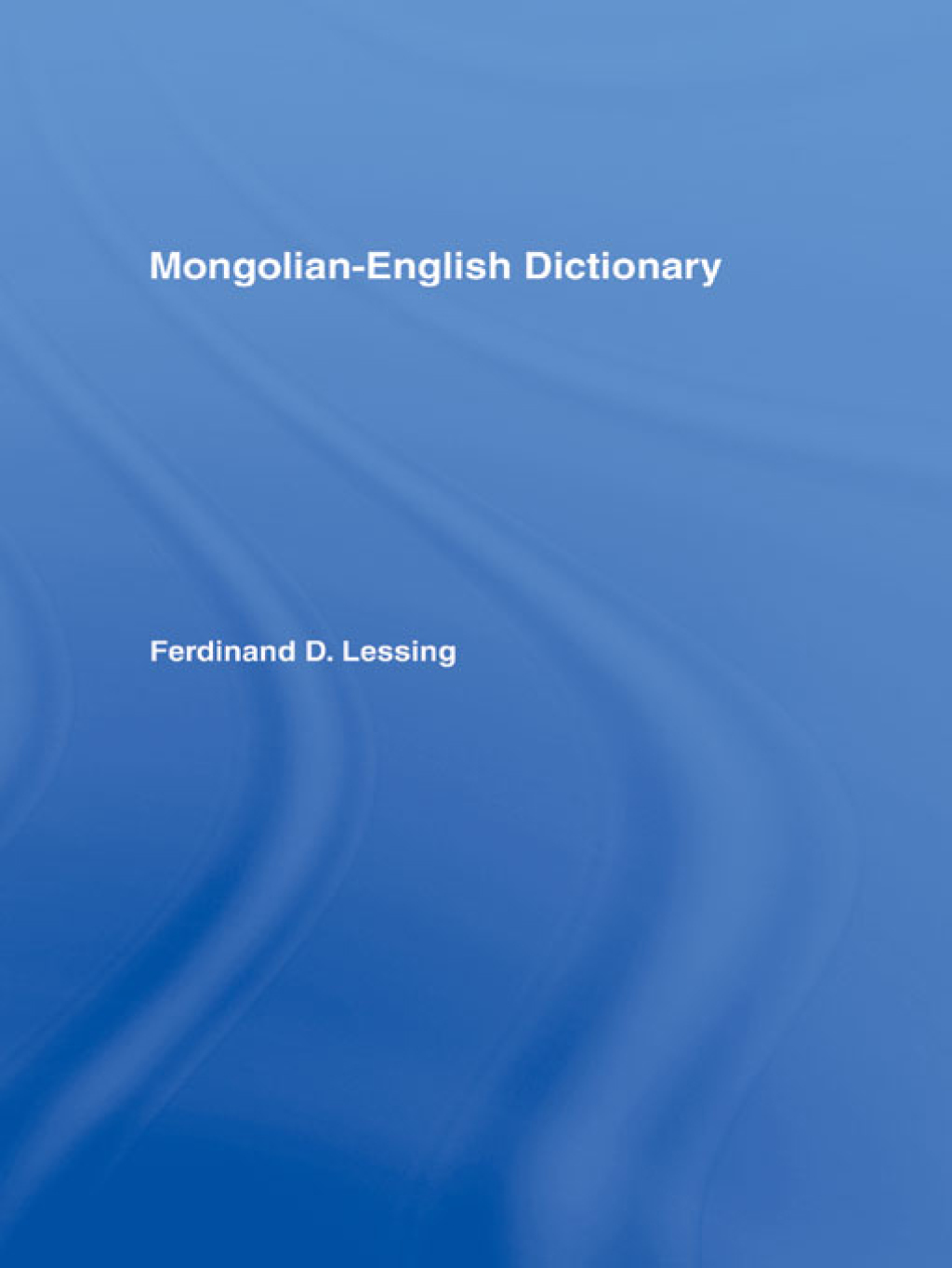 Mongolian-English Dictionary 1st Edition â€“ PDF/EPUB Version Downloadable