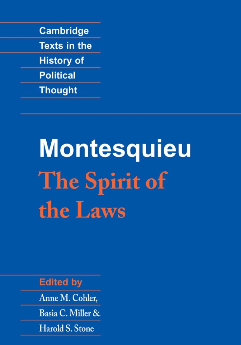 Montesquieu: The Spirit of the Laws  â€“ PDF/EPUB Version Downloadable