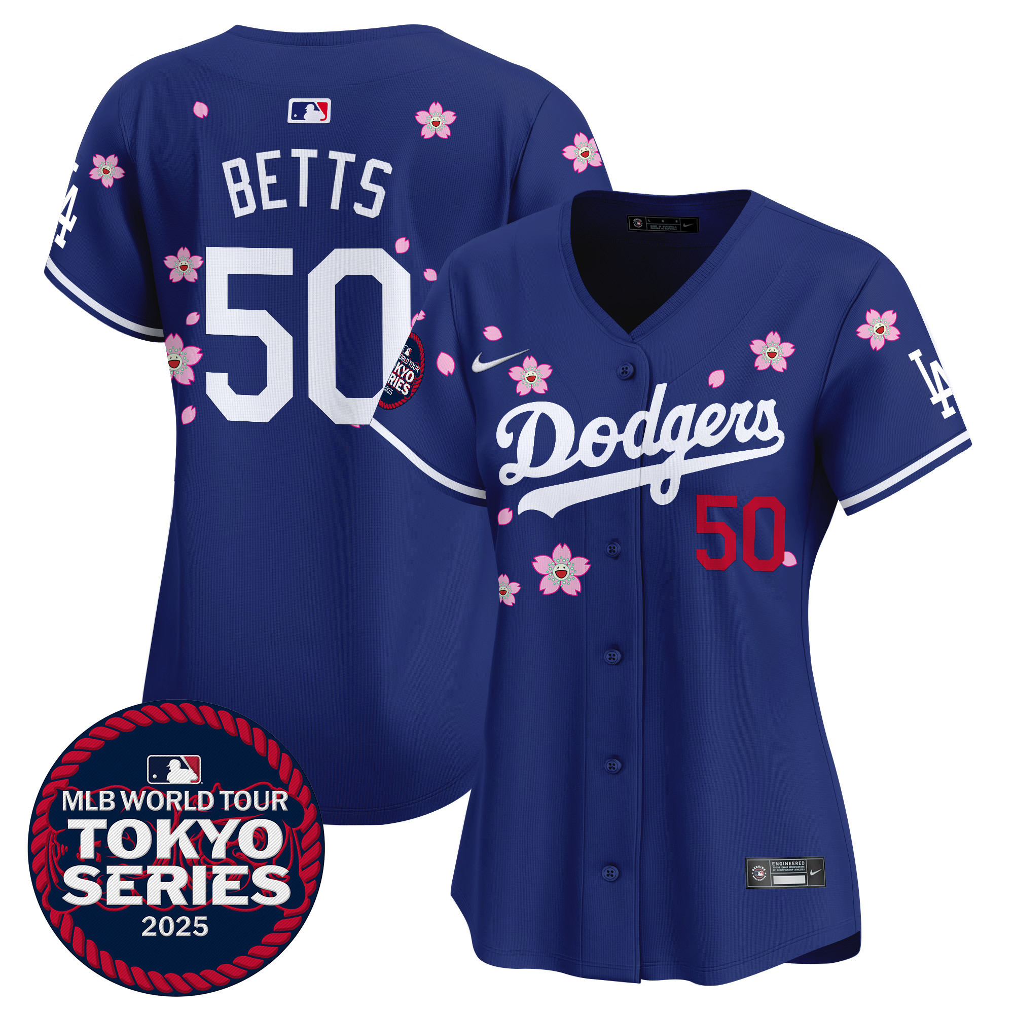 Mookie Betts Women's Los Angeles Dodgers Tokyo Series 2025 Vapor Premier Limited Royal Jersey V2 - Stitched