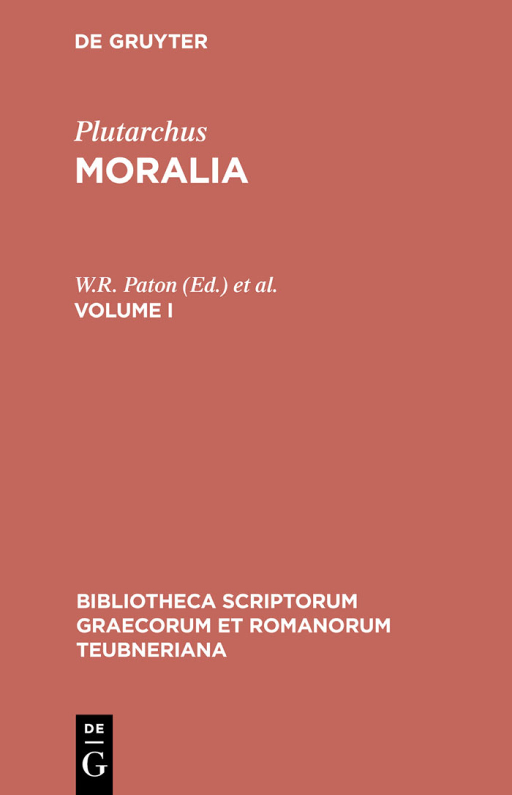 Moralia Volume I 3rd Edition â€“ PDF/EPUB Version Downloadable
