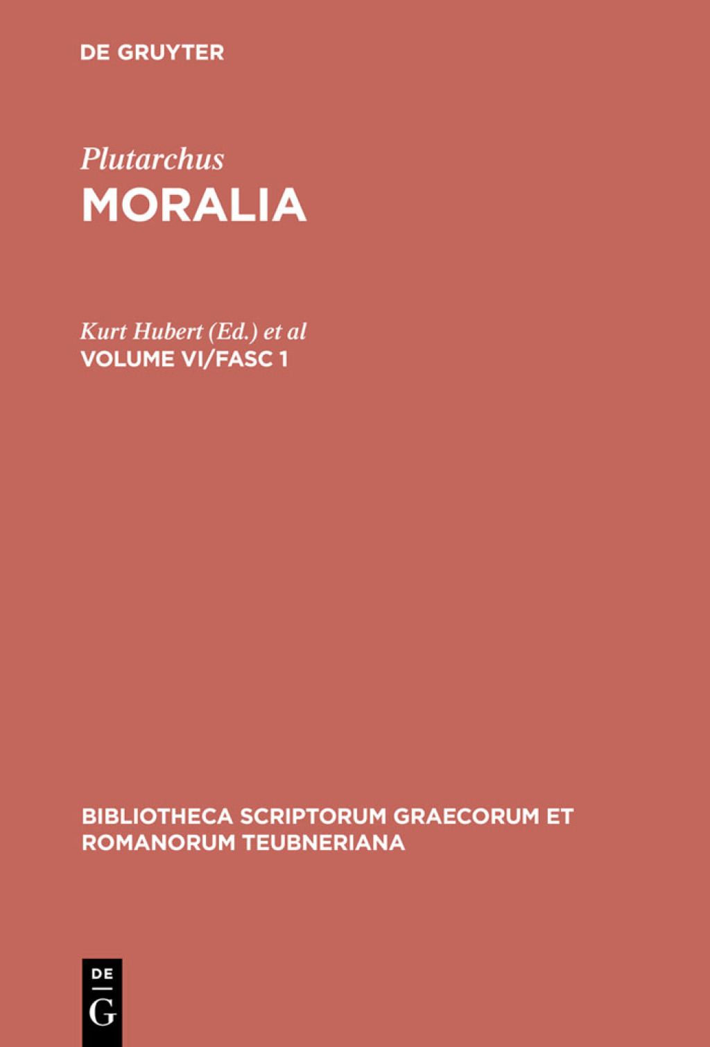 Moralia Volume VI/Fasc 1 2nd Edition â€“ PDF/EPUB Version Downloadable