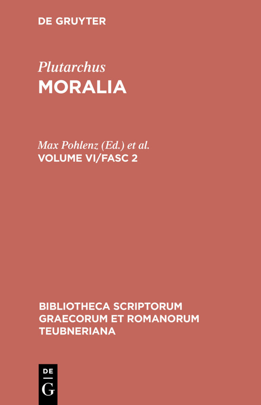 Moralia Volume VI/Fasc 2 2nd Edition â€“ PDF/EPUB Version Downloadable