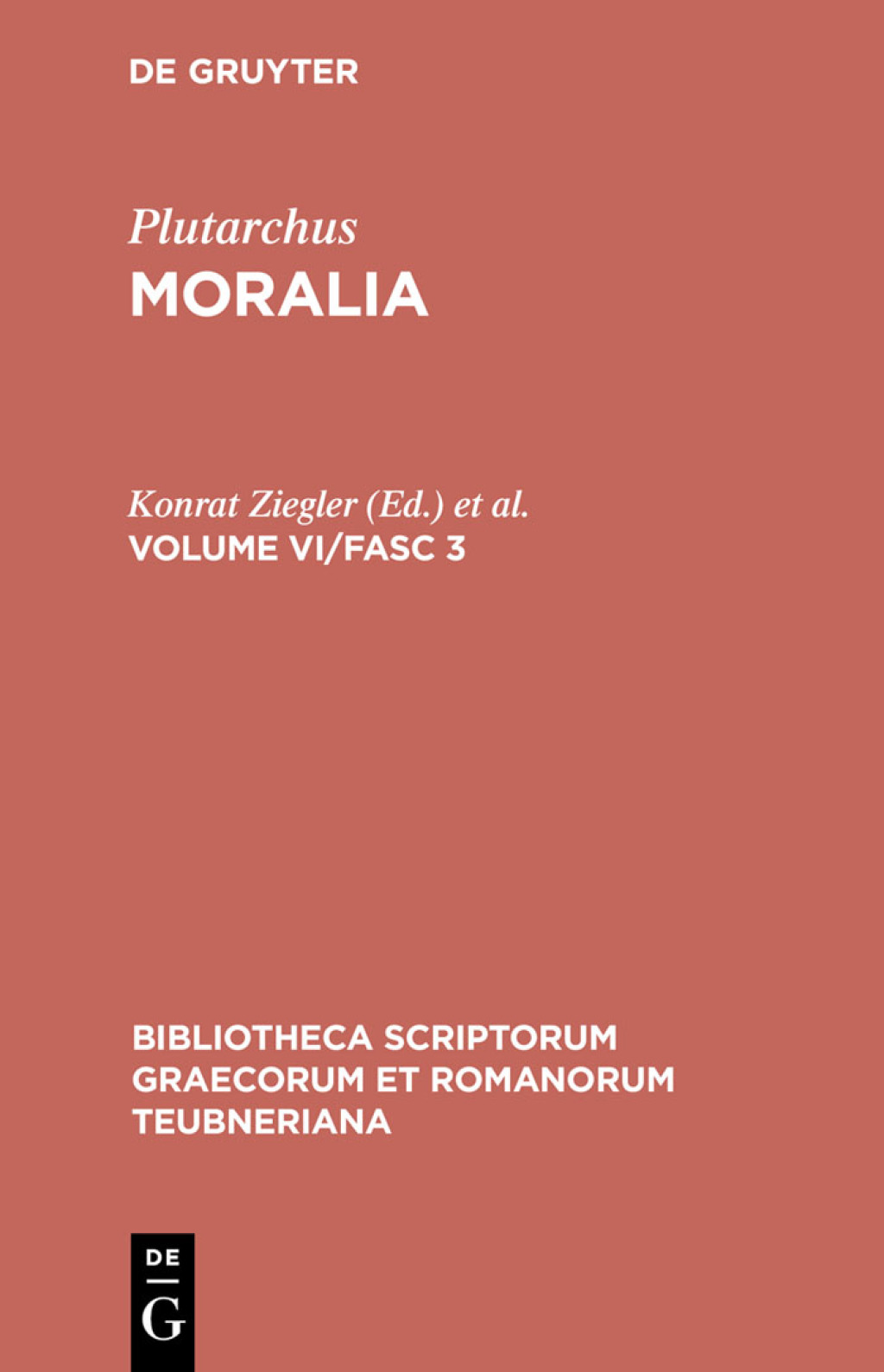 Moralia Volume VI/Fasc 3 3rd Edition â€“ PDF/EPUB Version Downloadable