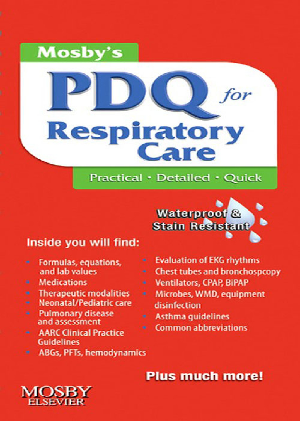 Mosby's Respiratory Care PDQ 2nd Edition - (PDF/EPUB Version)