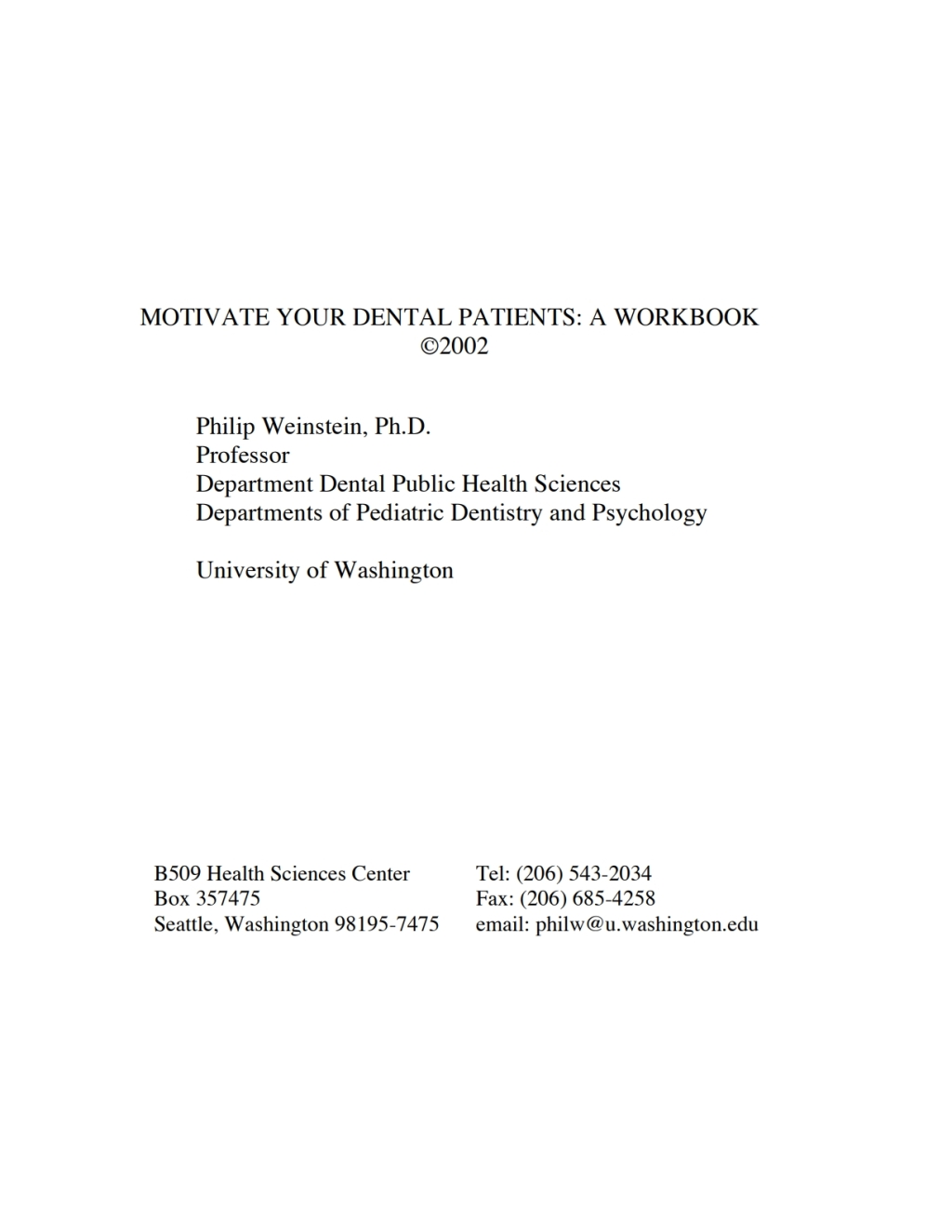 Motivate your Dental Patients: A Workbook 1st Edition â€“ PDF/EPUB Version Downloadable
