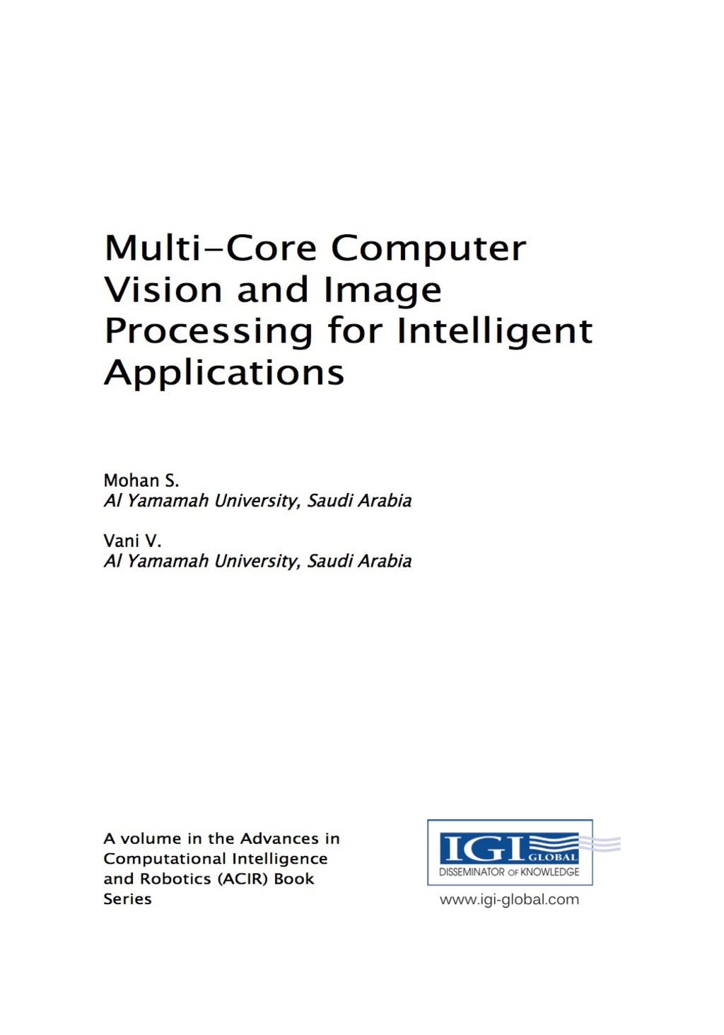 Multi-Core Computer Vision and Image Processing for Intelligent Applications  â€“ PDF/EPUB Version Downloadable