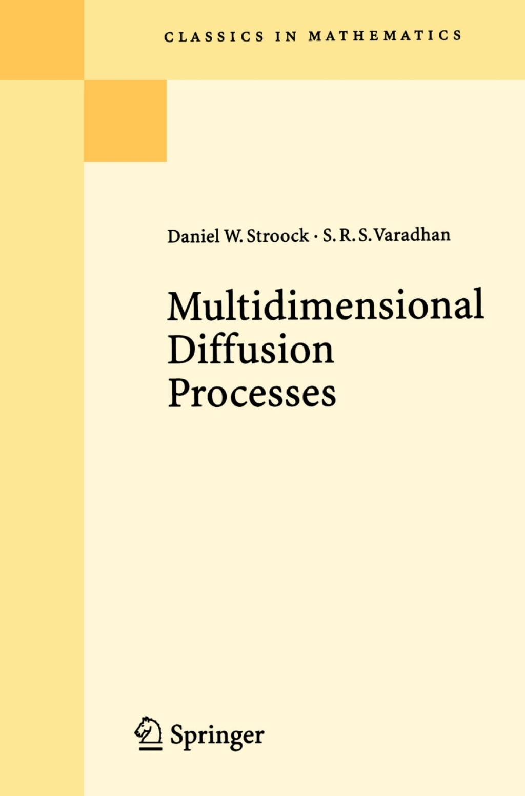 Multidimensional Diffusion Processes  â€“ PDF/EPUB Version Downloadable