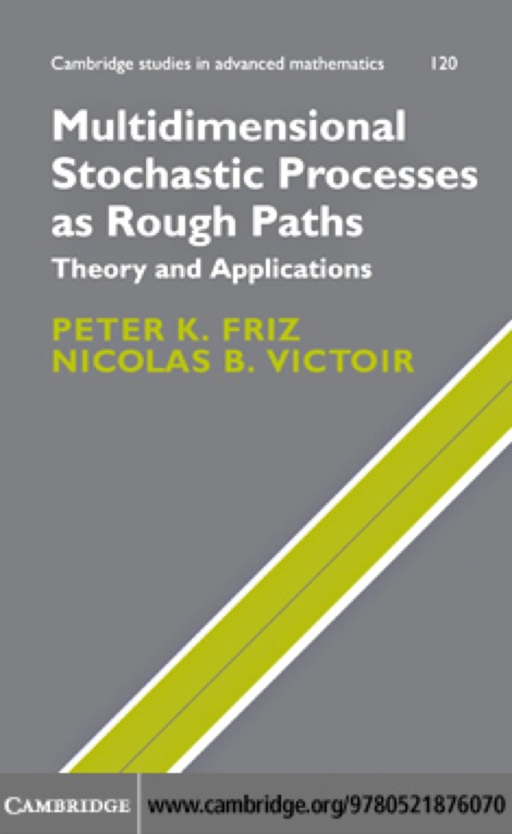 Multidimensional Stochastic Processes as Rough Paths Theory and Applications 1st Edition â€“ PDF/EPUB Version Downloadable