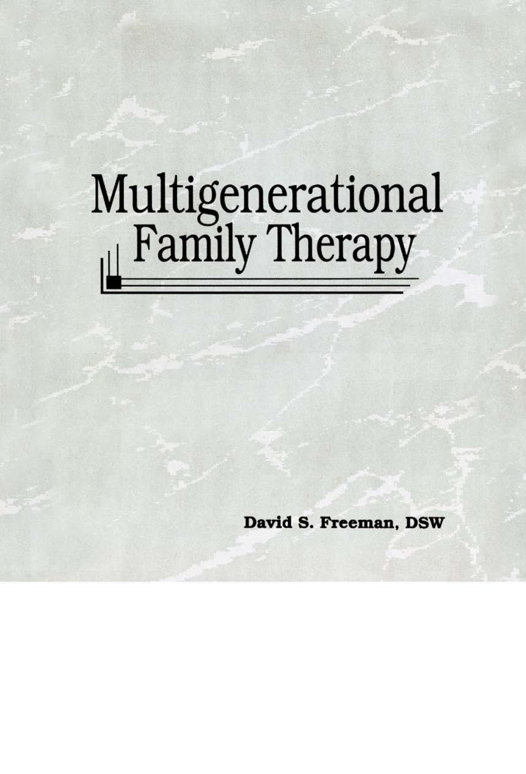 Multigenerational Family Therapy 1st Edition â€“ PDF/EPUB Version Downloadable