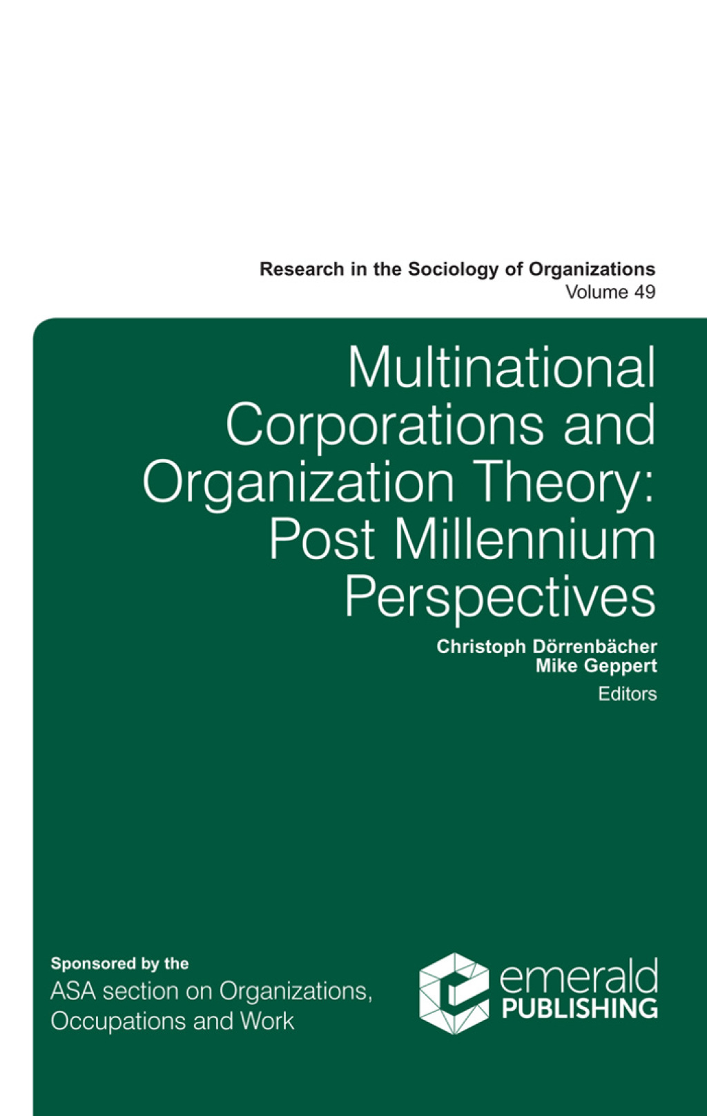 Multinational Corporations and Organization Theory Post Millennium Perspectives  â€“ PDF/EPUB Version Downloadable