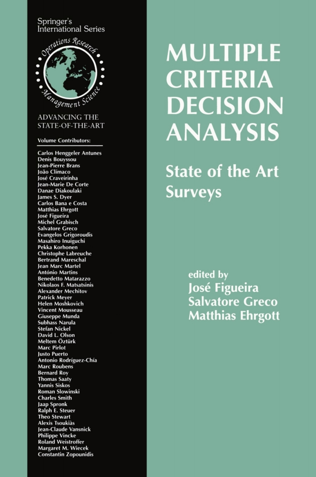 Multiple Criteria Decision Analysis: State of the Art Surveys 1st Edition â€“ PDF/EPUB Version Downloadable