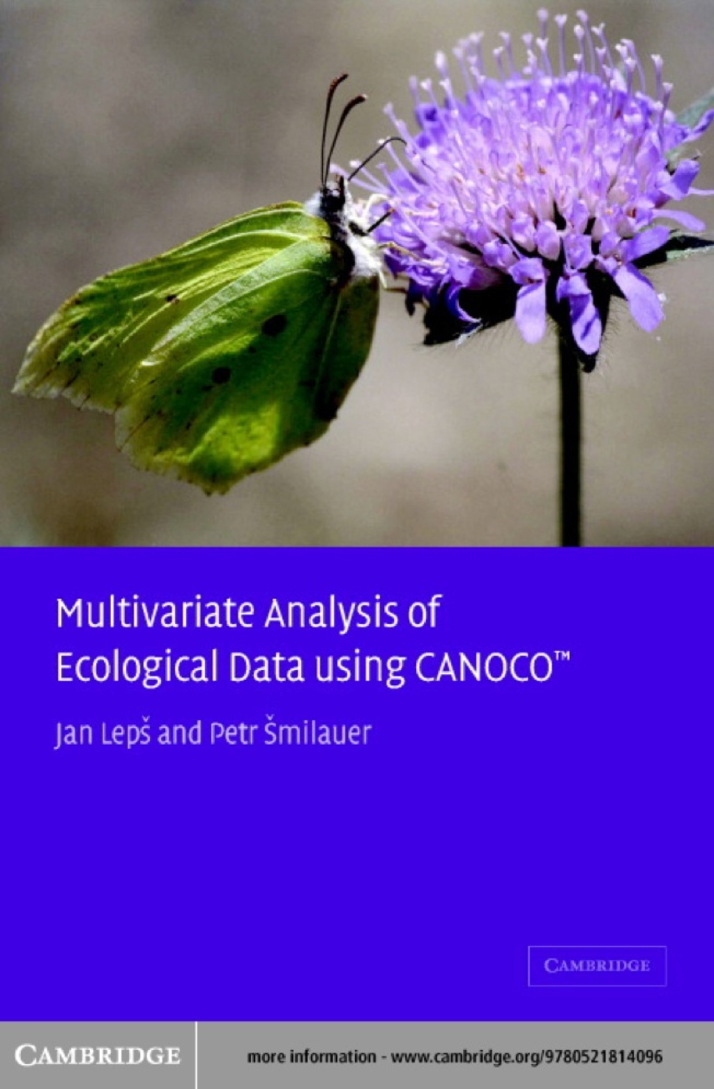 Multivariate Analysis of Ecological Data using CANOCO 1st Edition â€“ PDF/EPUB Version Downloadable