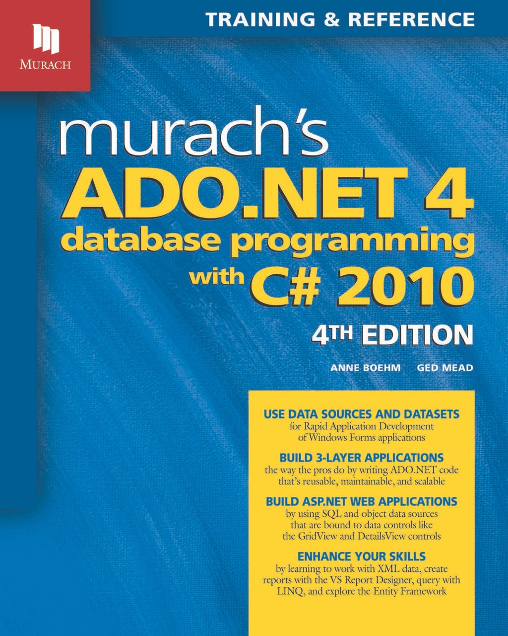 Murach's ADO.NET 4 Database Programming with C# 2010  â€“ PDF/EPUB Version Downloadable