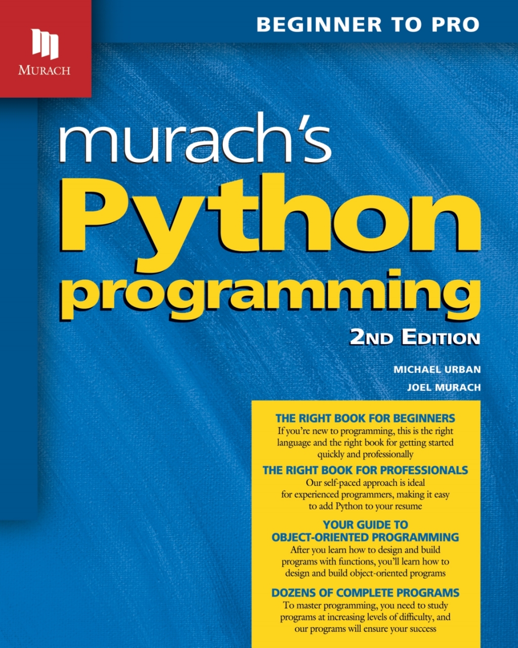 Murach's Python Programming 2nd Edition â€“ PDF/EPUB Version Downloadable