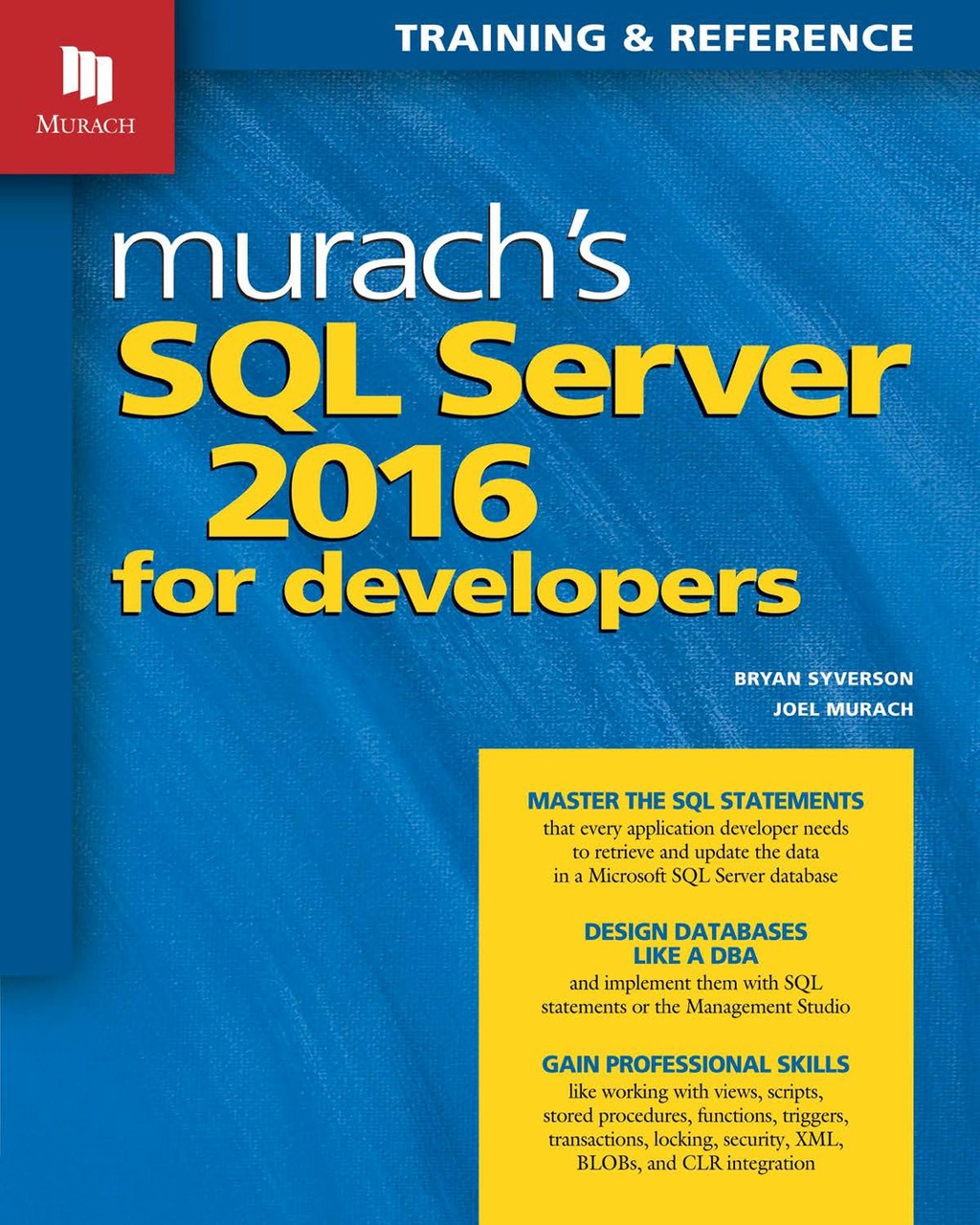 Murach's SQL Server 2016 for Developers  â€“ PDF/EPUB Version Downloadable