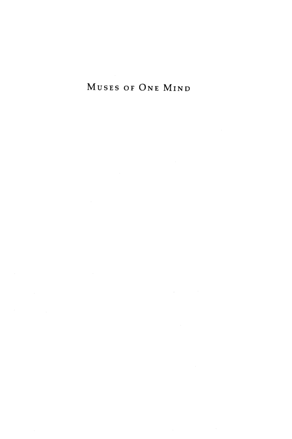 Muses of One Mind The Literary Analysis of Experience and Its Continuity  â€“ PDF/EPUB Version Downloadable
