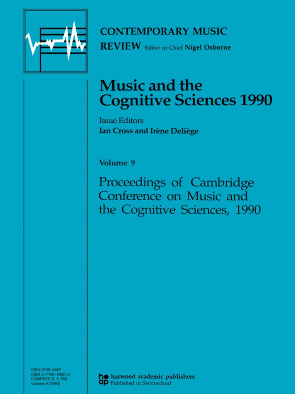 Music and the Cognitive Sciences 1990 1st Edition â€“ PDF/EPUB Version Downloadable