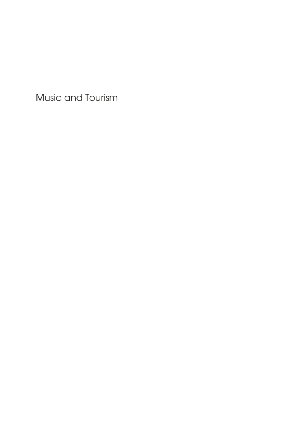 Music and Tourism On the Road Again 1st Edition - (PDF/EPUB Version)