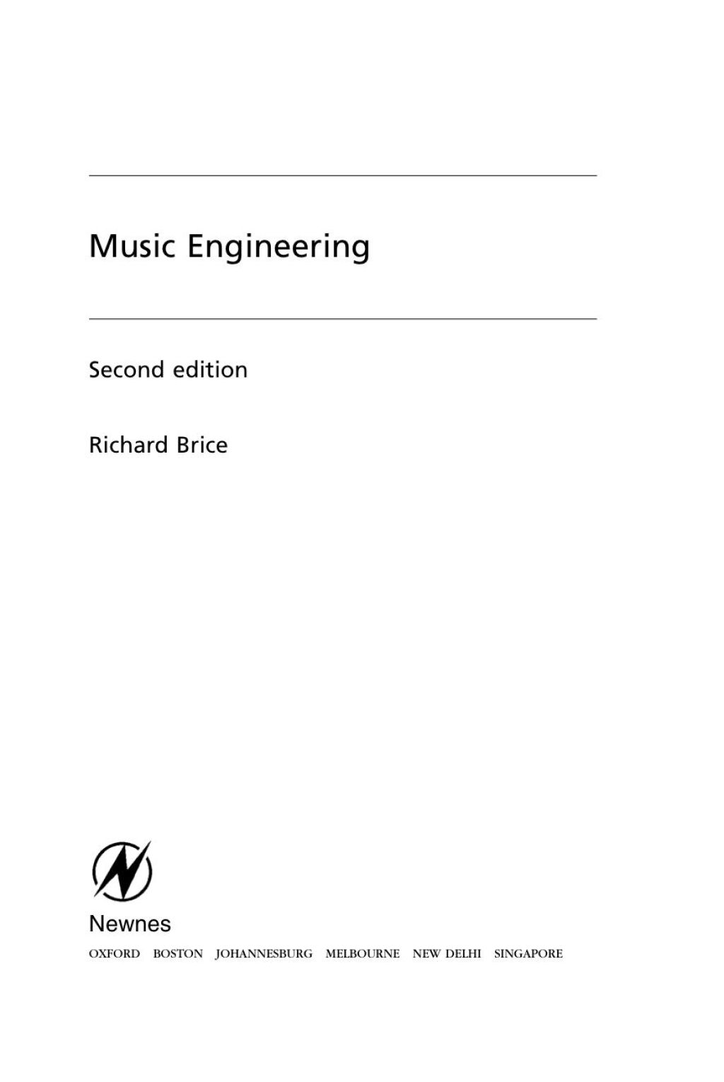 Music Engineering 2nd Edition â€“ PDF/EPUB Version Downloadable