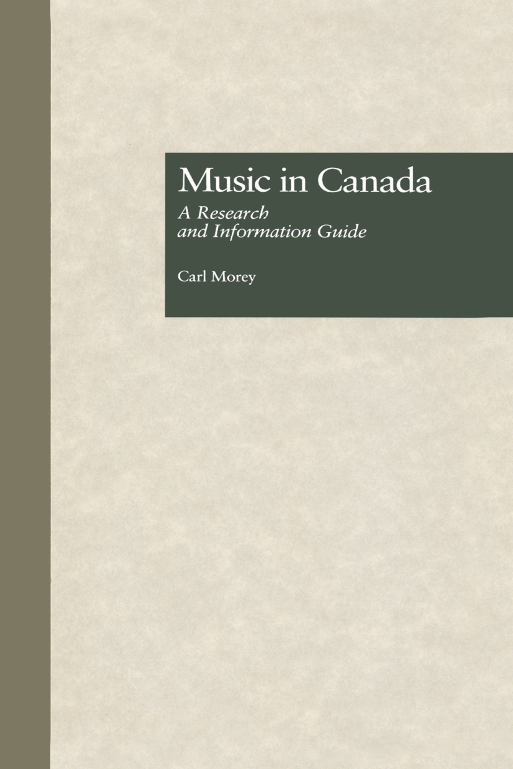 Music in Canada A Research and Information Guide 1st Edition â€“ PDF/EPUB Version Downloadable