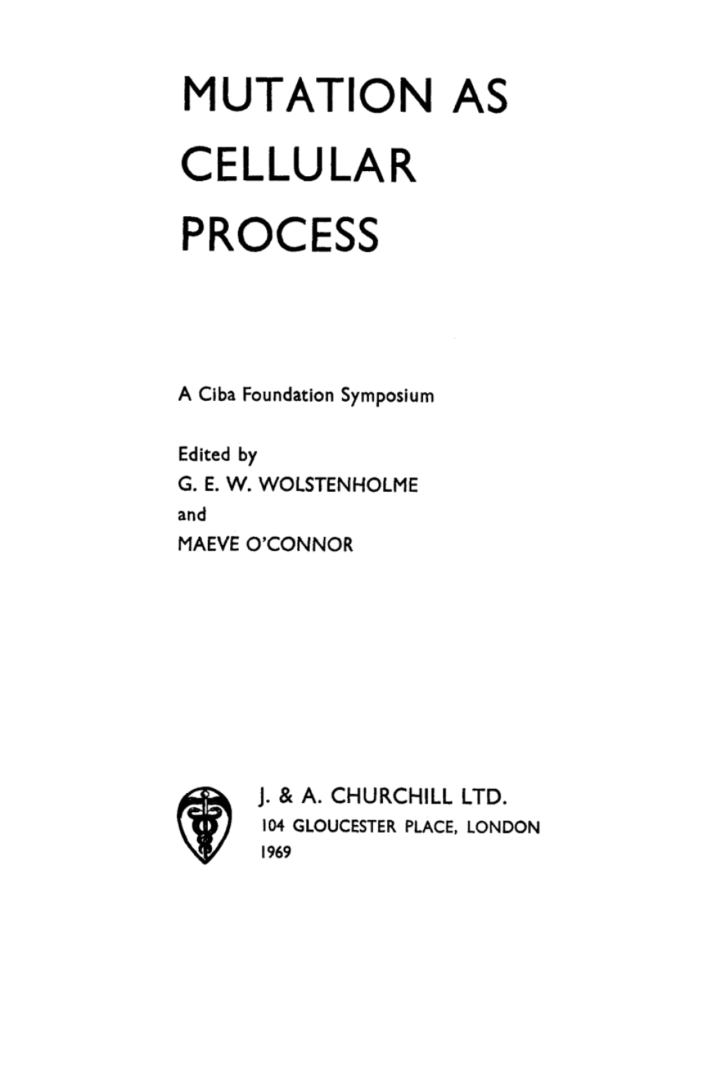 Mutation as a Cellular Process 1st Edition â€“ PDF/EPUB Version Downloadable