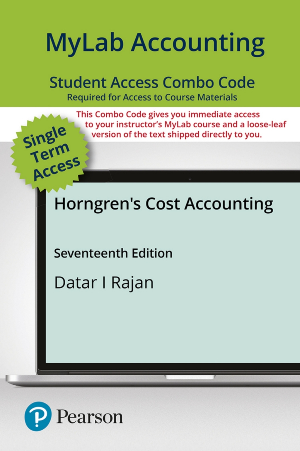 MyLab Accounting with Pearson eText + Print Combo Access Code for Horngren's Cost Accounting 17th Edition â€“ PDF/EPUB Version Downloadable