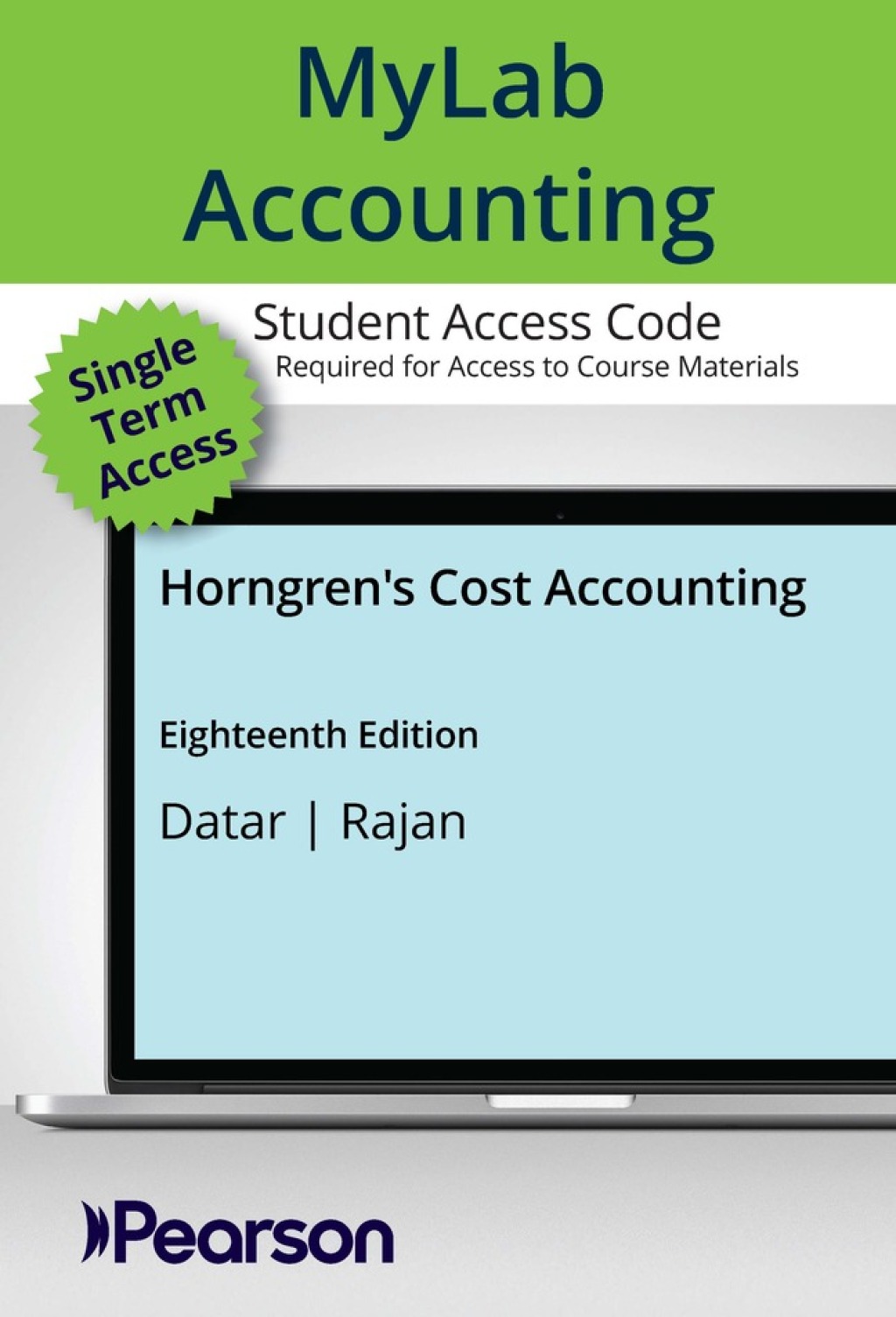 MyLab Accounting with Pearson eText Access Code for Horngren's Cost Accounting 18th Edition â€“ PDF/EPUB Version Downloadable