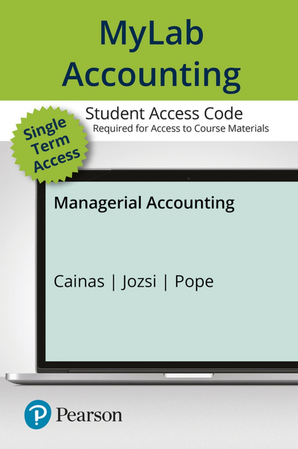 MyLab Accounting with Pearson eText Access Code for Managerial Accounting 1st Edition â€“ PDF/EPUB Version Downloadable