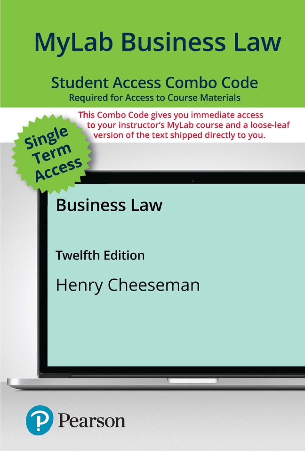 MyLab Business Law with Pearson eText + Print Combo Access Code for Cheeseman's Business Law 12th Edition â€“ PDF/EPUB Version Downloadable