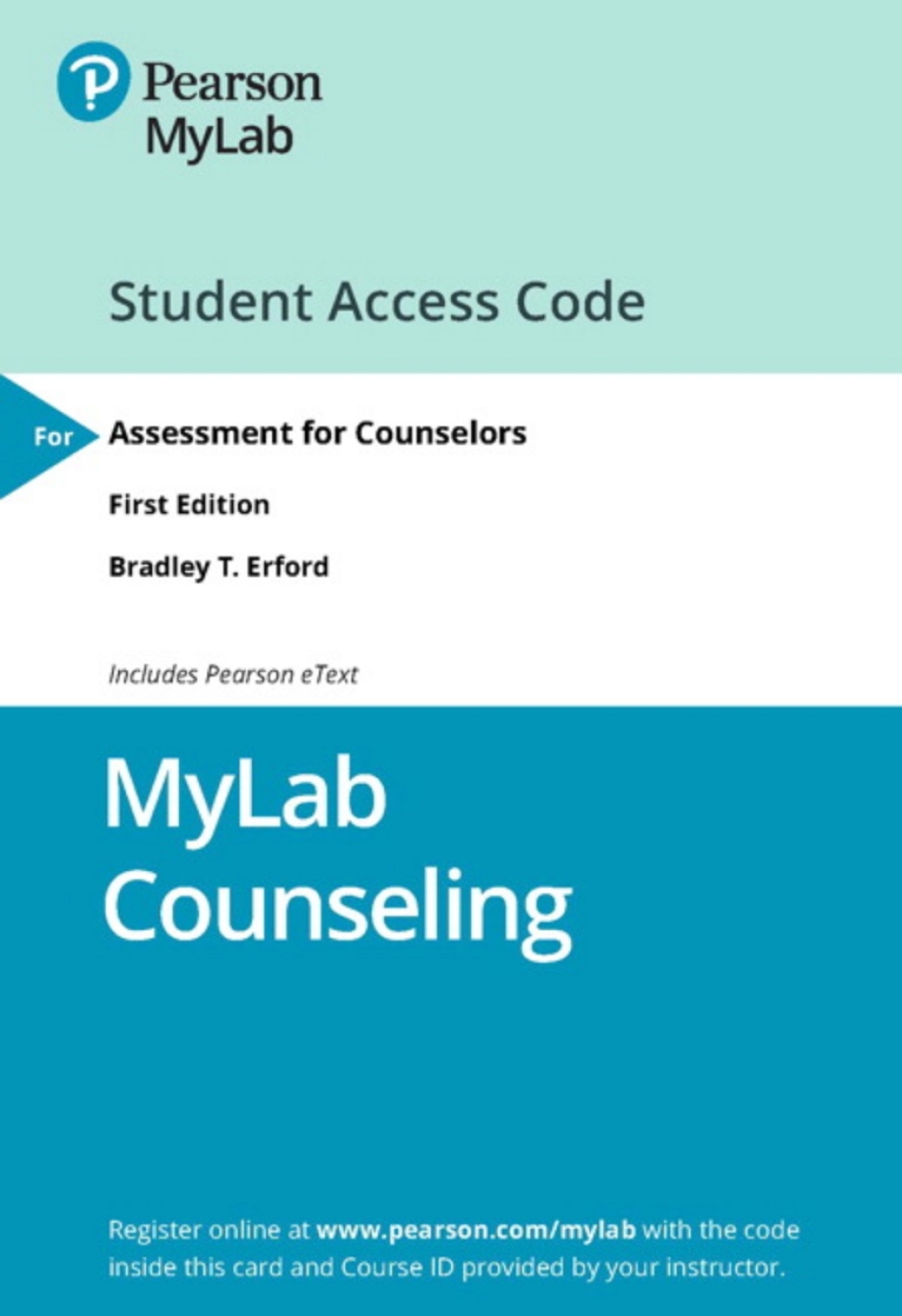 MyLab Counseling with Pearson eText Access Code for Assessment for Counselors 1st Edition â€“ PDF/EPUB Version Downloadable
