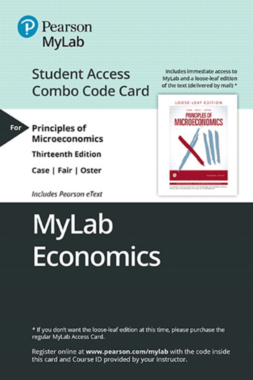 MyLab Economics with Pearson eText + Print Combo Access Code for Principles of Microeconomics 13th Edition â€“ PDF/EPUB Version Downloadable