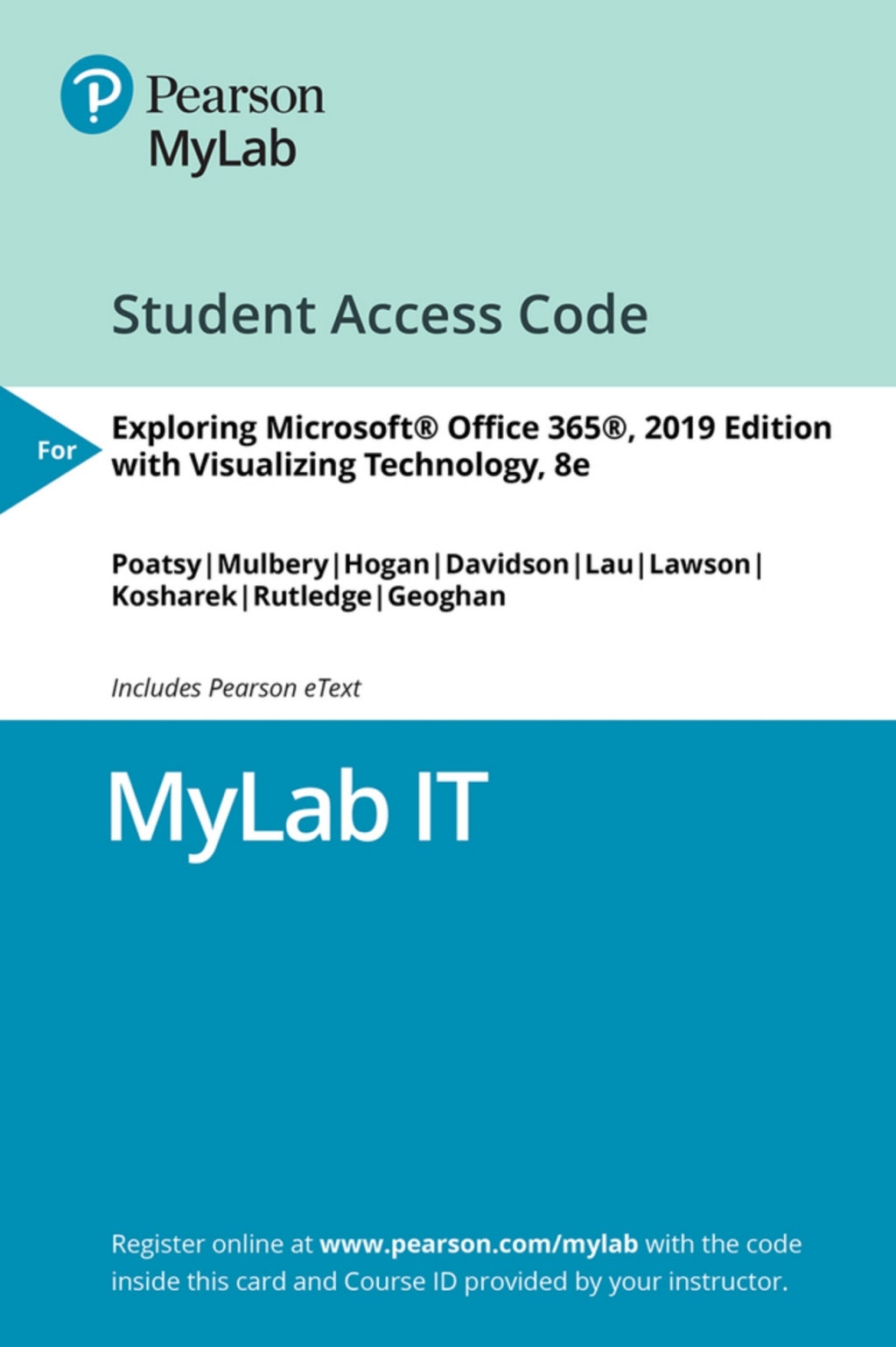 MyLab IT with Pearson eText Access Code for Exploring 2019 + Visualizing Technology 8th Edition â€“ PDF/EPUB Version Downloadable