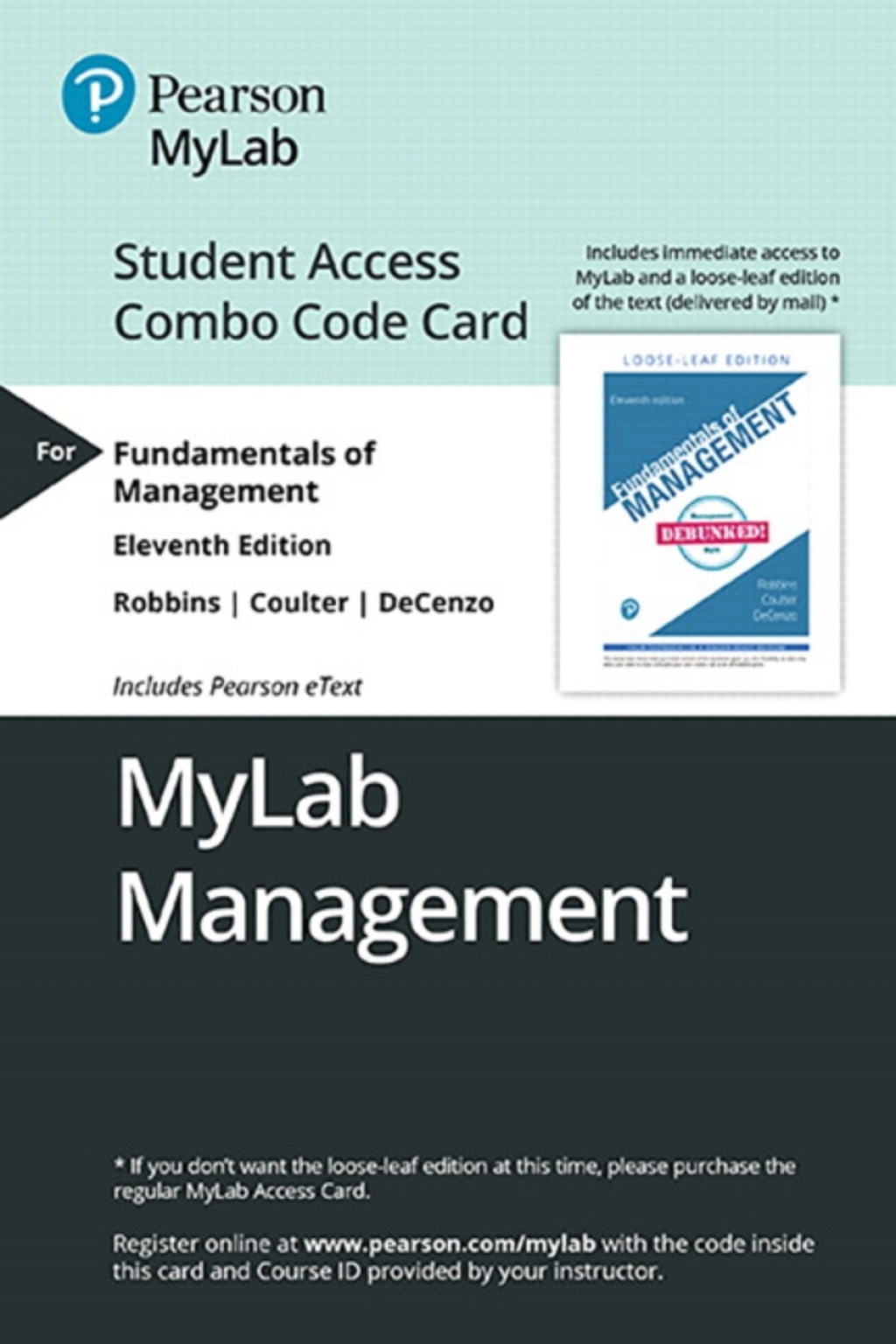 MyLab Management with Pearson eText + Print Combo Access Code for Fundamentals of Management 11th Edition â€“ PDF/EPUB Version Downloadable