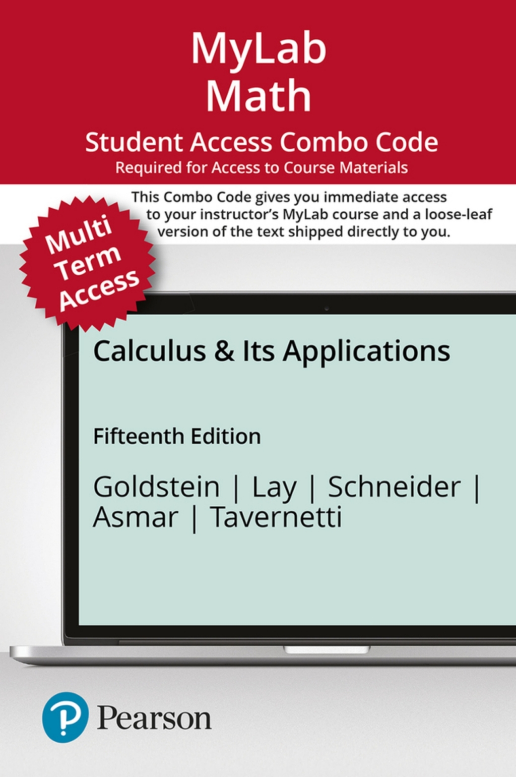 MyLab Math with Pearson eText + Print Combo Access Code for Calculus & Its Applications 15th Edition â€“ PDF/EPUB Version Downloadable