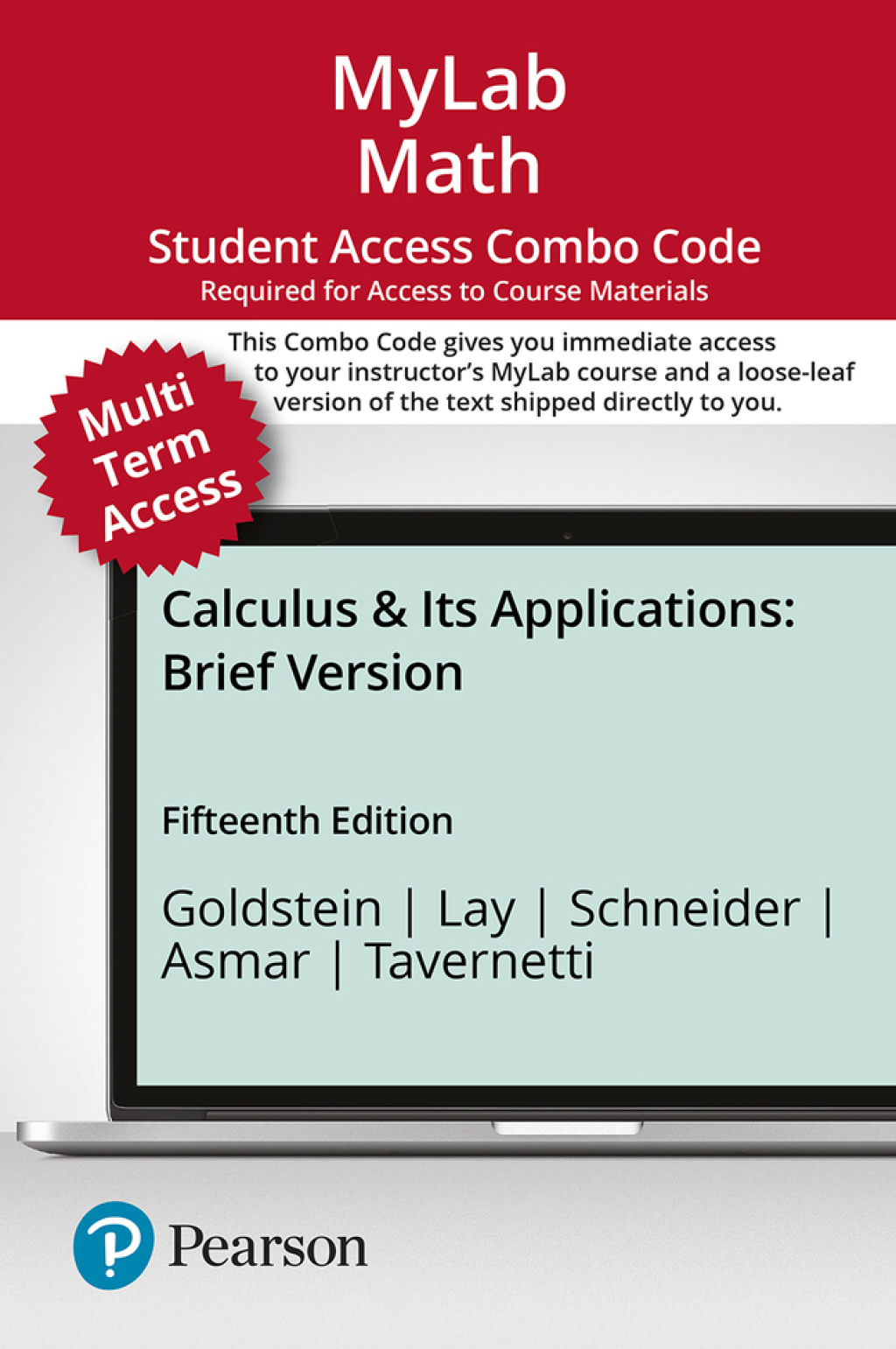 MyLab Math with Pearson eText + Print Combo Access Code for Calculus & Its Applications, Brief Version 15th Edition â€“ PDF/EPUB Version Downloadable